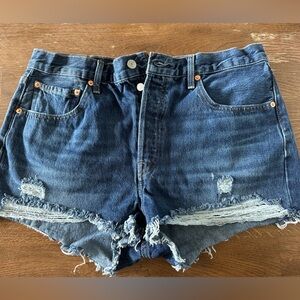 Levi's 501 Classic Blue Denim Shorts